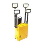 Pelican 9470 RALS Gen 3 Yellow International 220V/240V Quad LED Heads 24000 Lumens - Waterproof Quad Mast Remote Area Lighting System 094700-0002-245I