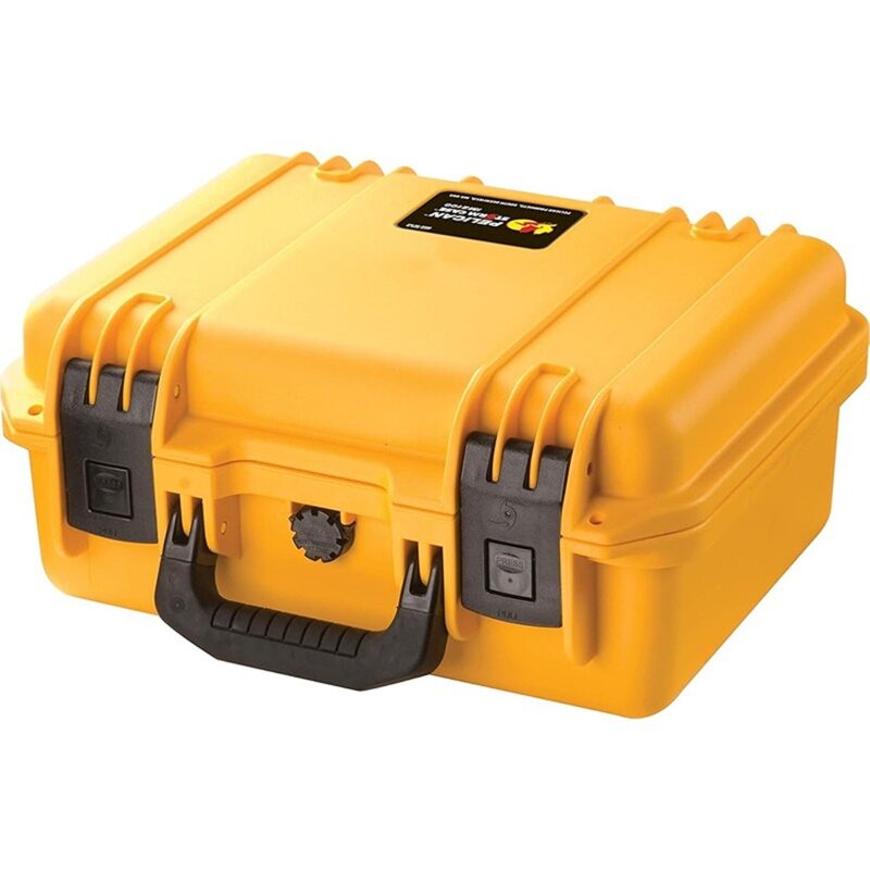Pelican IM2100 Storm Case Yellow with Foam & Press & Pull Latches - Watertight Crushproof HPX Resin Equipment Case IM2100-20001