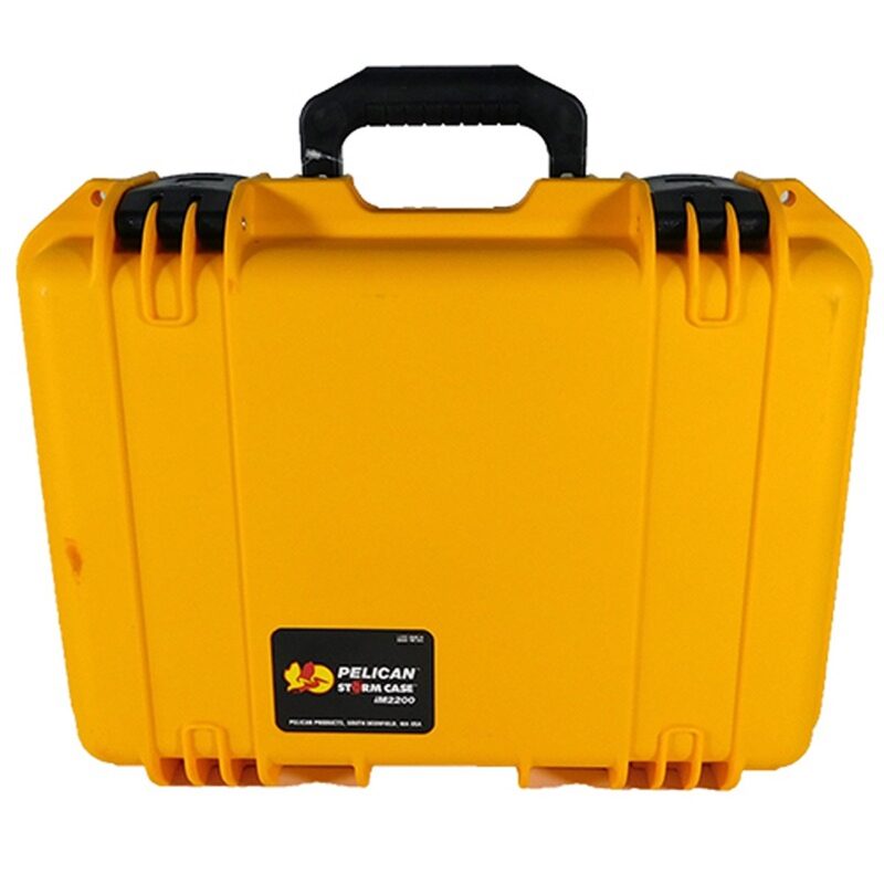 Pelican IM2200 Storm Case Yellow with Foam & Press & Pull Latches - Watertight Crushproof HPX Resin Equipment Case IM2200-00001