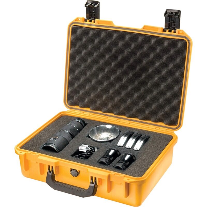 Pelican IM2300 Storm Case Yellow with Press & Pull Latches - Watertight Crushproof HPX Resin Equipment Case IM2300-20000