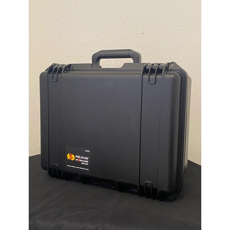 Pelican IM2450 Storm Case Black with Foam & Press & Pull Latches - Watertight Crushproof HPX Resin Equipment Case IM2450-00001