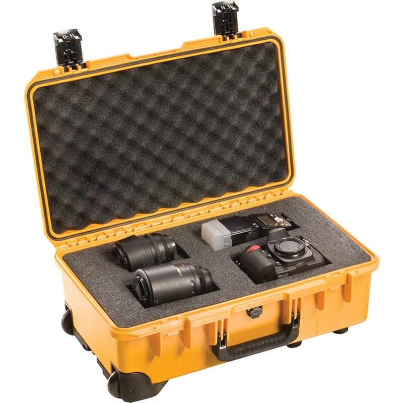 Pelican IM2500 Storm Case Yellow with Foam & Press & Pull Latches - Watertight Crushproof HPX Resin Equipment Case IM2500-20001