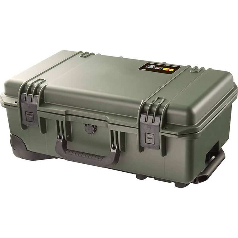 Pelican IM2500 Storm Case OD Green with Foam & Press & Pull Latches - Watertight Crushproof HPX Resin Equipment Case IM2500-30001