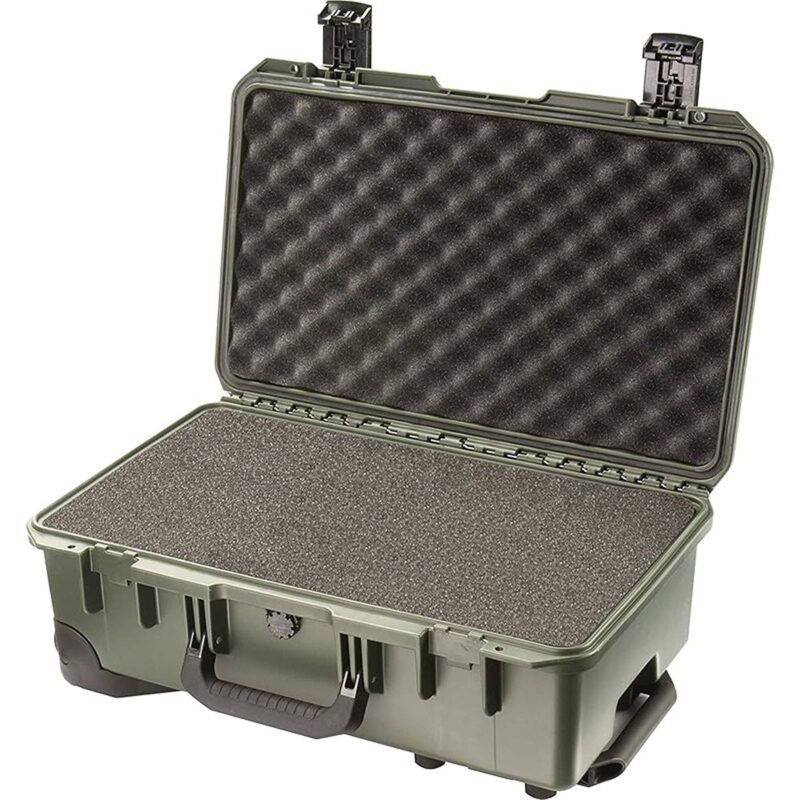 Pelican IM2500 Storm Case OD Green with Foam & Press & Pull Latches - Watertight Crushproof HPX Resin Equipment Case IM2500-30001