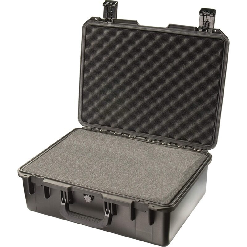 Pelican IM2600 Storm Case Black with Foam & Press & Pull Latches - Watertight Crushproof HPX Resin Equipment Case IM2600-00001
