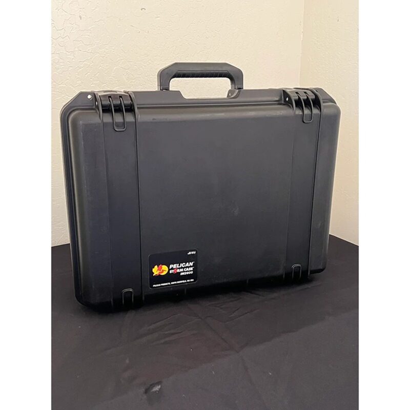 Pelican IM2600 Storm Case Black with Foam & Press & Pull Latches - Watertight Crushproof HPX Resin Equipment Case IM2600-00001