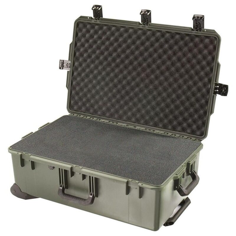 Pelican IM2950 Storm Case with Pick N Pluck Foam Olive Drab OD Green Wheeled - Extra Large Watertight Crushproof Protective Hard Case IM2950-30001
