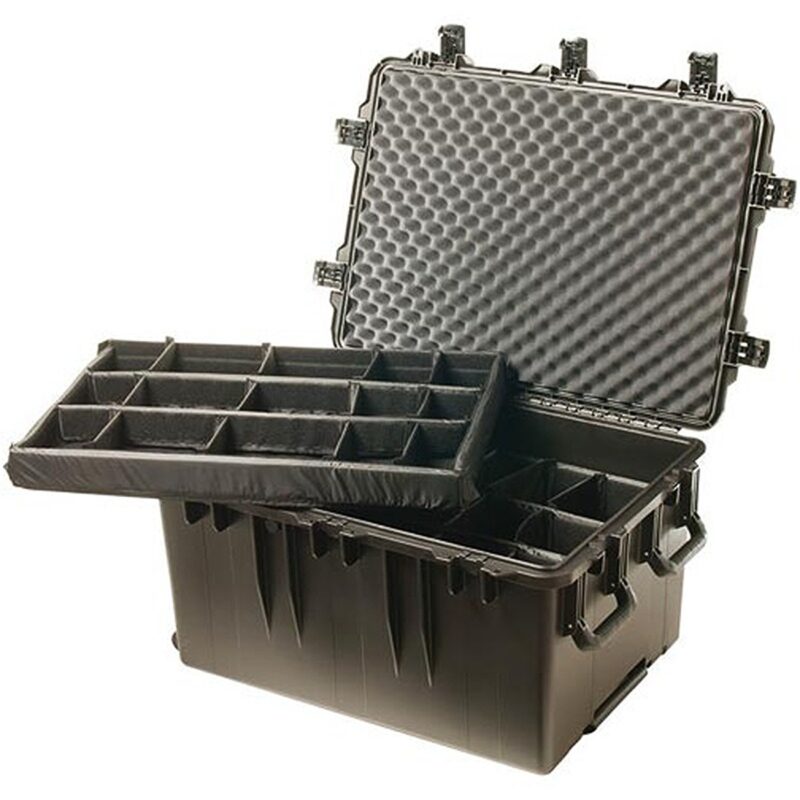 Pelican IM3075 Storm Case with Padded Dividers Black Wheeled - Extra Large Watertight Crushproof Protective Hard Case IM3075-00002