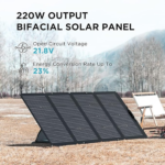 EcoFlow 220W Bifacial Foldable Solar Panel | Dual-Sided IP68 Portable Charger