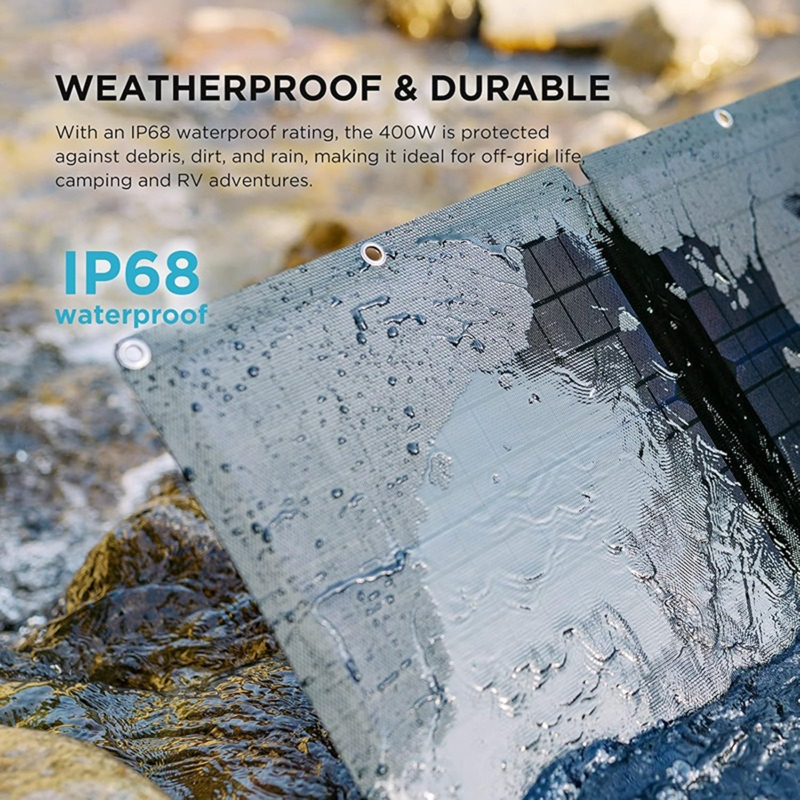 EcoFlow 400W Foldable Solar Panel | Portable Monocrystalline IP68 Charger