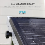 EcoFlow 100W Rigid Solar Panel 2-Pack | High-Efficiency Monocrystalline IP68 for RV & Off-Grid