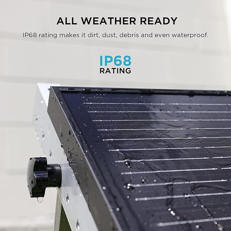 EcoFlow 100W Rigid Solar Panel 2-Pack | High-Efficiency Monocrystalline IP68 for RV & Off-Grid
