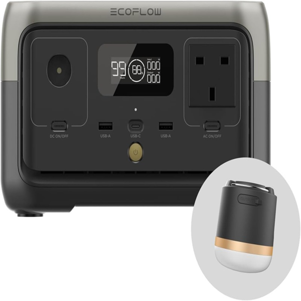 EcoFlow RIVER 2 Portable Power Station 300W 256Wh | Fast-Charging LiFePO4 Generator