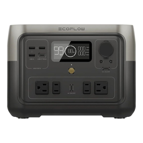 EcoFlow RIVER 2 Max Portable Power Station 500W 512Wh | Fast LiFePO4 Solar Generator