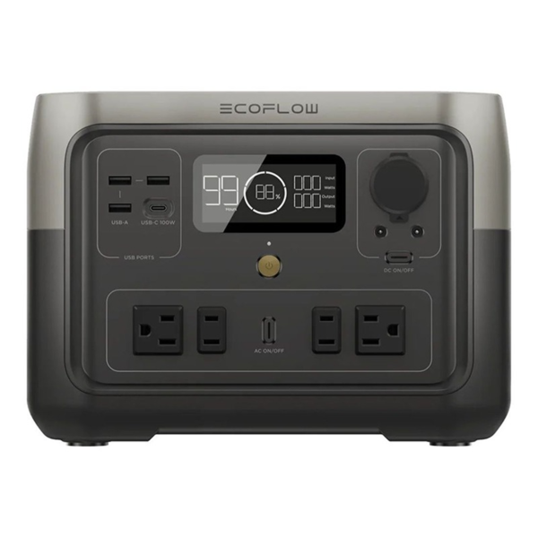 EcoFlow RIVER 2 Max Portable Power Station 500W 512Wh | Fast LiFePO4 Solar Generator