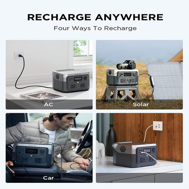 EcoFlow RIVER 2 Max Portable Power Station 500W 512Wh | Fast LiFePO4 Solar Generator