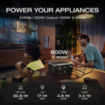 EcoFlow RIVER 3 Portable Power Station 300W 245Wh | Ultra-Quiet UPS LiFePO4 Solar Generator