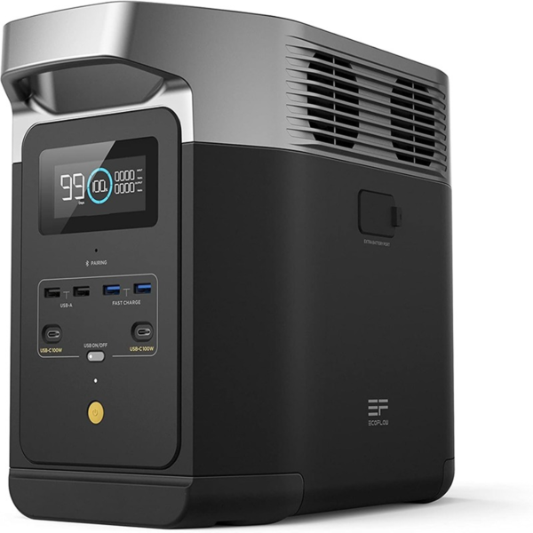 EcoFlow DELTA 2 Portable Power Station 1800W 1024Wh | Expandable LiFePO4 Solar Generator