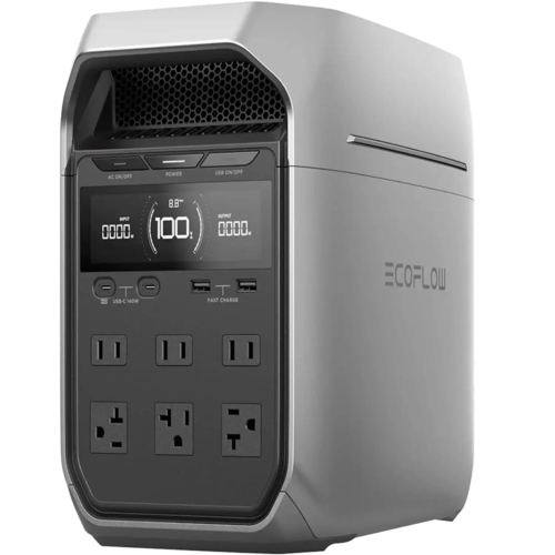 EcoFlow DELTA 3 Plus Portable Power Station 1800W 1024Wh | Dual Solar Input UPS Generator