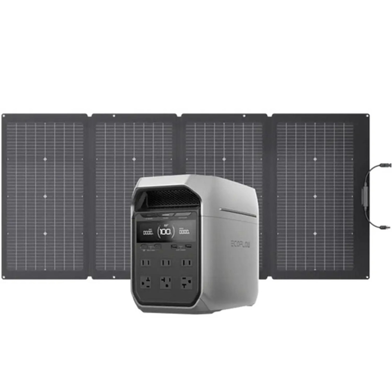 EcoFlow DELTA 3 Plus Portable Power Station 1800W 1024Wh | Dual Solar Input UPS Generator
