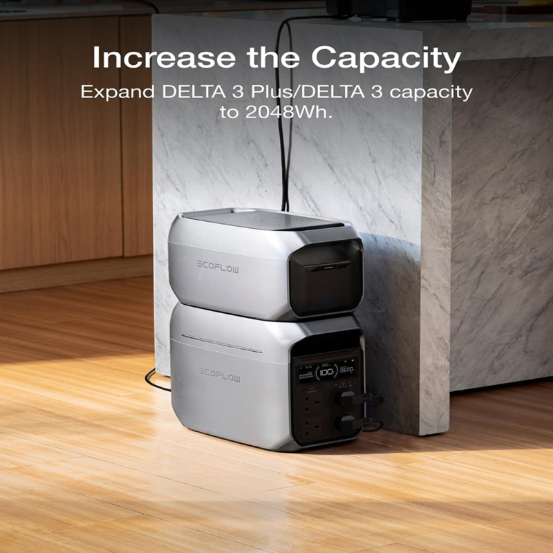 EcoFlow DELTA 3 Plus Smart Extra Battery 1024Wh | Expansion for DELTA 3 Series