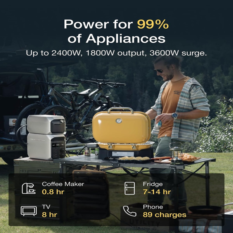 EcoFlow DELTA 3 Plus Smart Extra Battery 1024Wh | Expansion for DELTA 3 Series