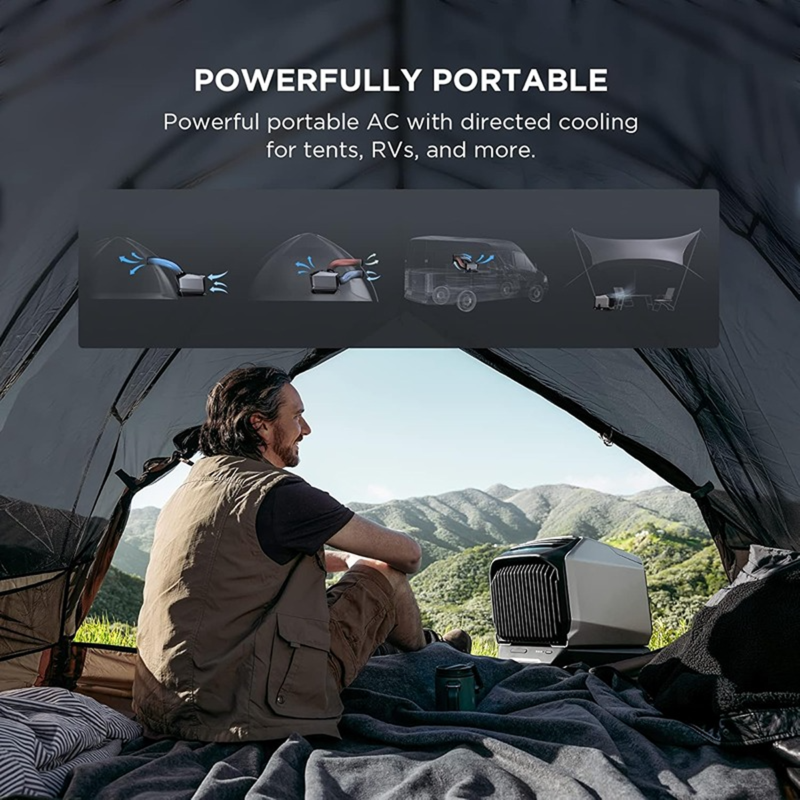 EcoFlow WAVE 2 Add-On Battery 1159Wh | Extra Power for Portable AC & Heater