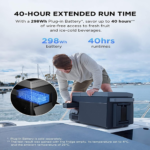 EcoFlow GLACIER Extra Battery 298Wh | Plug-In Power for Portable Refrigerator