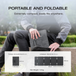 EcoFlow 45W Portable Solar Panel with USB-C | Ultra-Compact Foldable IP68 Charger