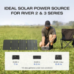 EcoFlow 45W Portable Solar Panel with USB-C | Ultra-Compact Foldable IP68 Charger