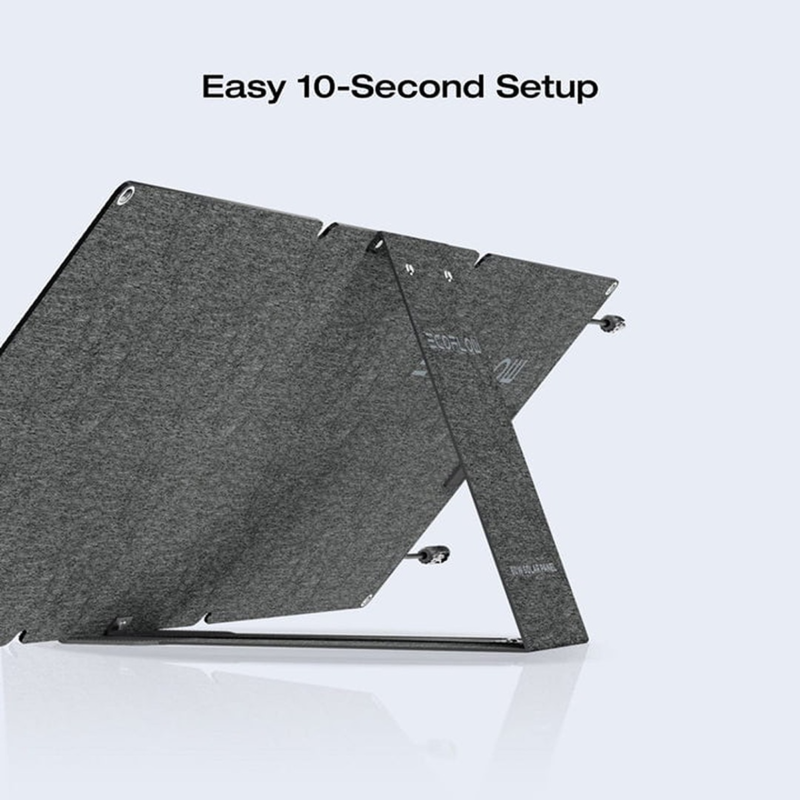 EcoFlow 60W Portable Solar Panel with USB-C | Compact Foldable TOPCon IP68 Charger