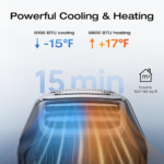 EcoFlow WAVE 3 + 1024Wh Battery Bundle | 6100 BTU Portable AC Heater for RV & Camping