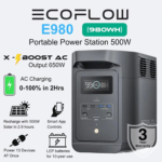EcoFlow EF980 Portable Power Station 500W 980Wh | Fast-Charging LiFePO4 UPS Generator