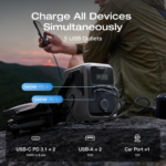 EcoFlow TRAIL 300 DC Portable Power Station 288Wh, 300W Pure DC Output, LiFePO4 Battery - EF-Trail 300