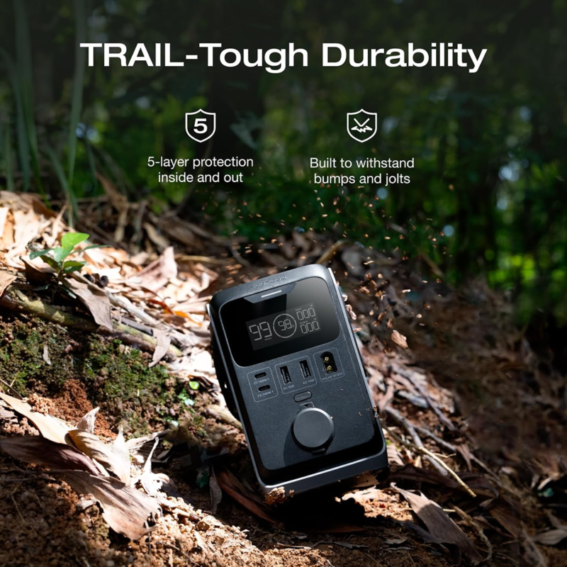 EcoFlow TRAIL 300 DC Portable Power Station 288Wh, 300W Pure DC Output, LiFePO4 Battery - EF-Trail 300