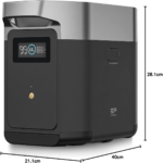 EcoFlow DELTA 2 Max Smart Extra Battery 2048Wh, LiFePO4 Extra Battery, Expandable Home Backup Battery - EF-DELTA-Max200-EB