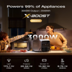 EcoFlow DELTA 3 Max Plus Portable Power Station 2048Wh, 3000W Output, LiFePO4 Battery, Solar Generator - EF-Delta3MaxPlus