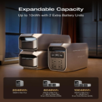 EcoFlow DELTA 3 Max Plus Portable Power Station 2048Wh, 3000W Output, LiFePO4 Battery, Solar Generator - EF-Delta3MaxPlus