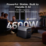 EcoFlow DELTA 3 Ultra Portable Power Station 3072Wh, 3600W Output, 7200W Surge, LiFePO4 Battery, Solar Generator - EF-Delta3Ultra