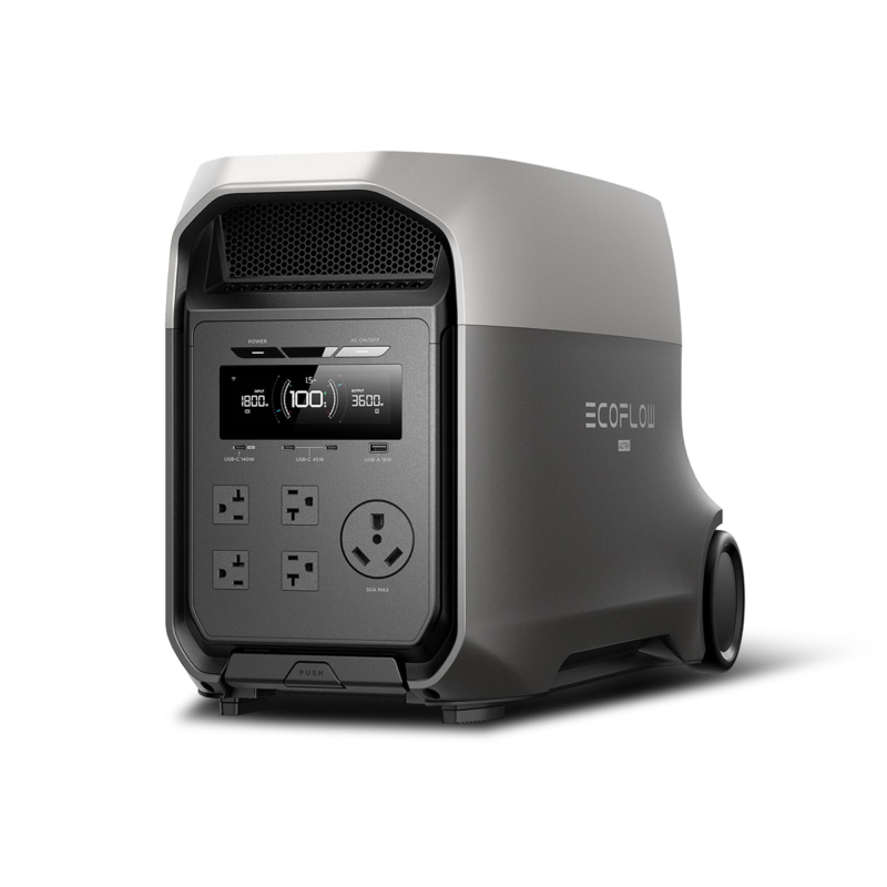 EcoFlow DELTA 3 Ultra Portable Power Station 3072Wh, 3600W Output, 7200W Surge, LiFePO4 Battery, Solar Generator - EF-Delta3Ultra