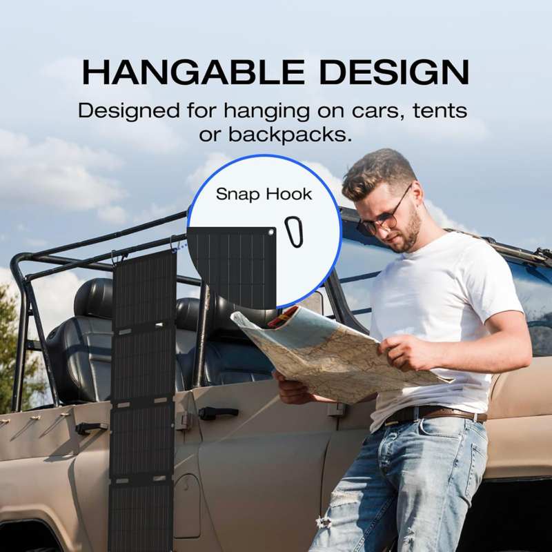 EcoFlow 45W Portable Solar Panel Type-C ? 45W Foldable Solar Charger with USB-C ? EF-Solarpanel-45W