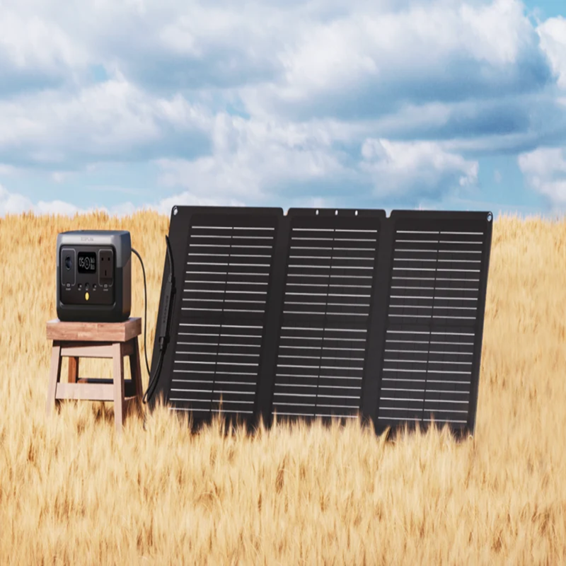 EcoFlow 60W Portable Solar Panel Type-C ? 60W Foldable Solar Charger with USB-C ? EF-Solarpanel-60W