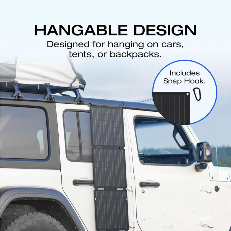 EcoFlow 60W Portable Solar Panel Type-C ? 60W Foldable Solar Charger with USB-C ? EF-Solarpanel-60W