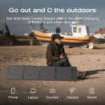 EcoFlow 60W Portable Solar Panel Type-C ? 60W Foldable Solar Charger with USB-C ? EF-Solarpanel-60W