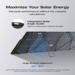 EcoFlow 220W Lightweight Portable Solar Panel ? Bifacial TOPCon Solar Panel with Built-in XT60 ? EF-SOLAR220