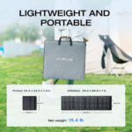 EcoFlow 220W Bifacial Portable Solar Panel ? Dual-Sided Foldable Solar Panel ? EF-SOLAR220-Bifacial