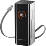 EcoFlow RAPID Pro Power Bank 20,000mAh 230W with 100W Built-in USB-C Cable ? Fast Charging Portable Power Bank ? EF-RAPIDPRO20K