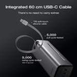 EcoFlow RAPID Pro Power Bank 20,000mAh 230W with 100W Built-in USB-C Cable ? Fast Charging Portable Power Bank ? EF-RAPIDPRO20K