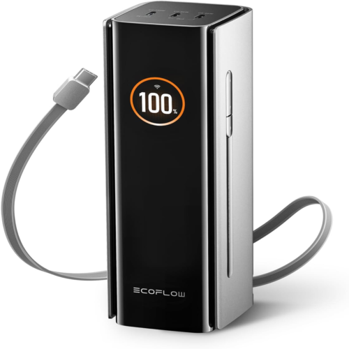 EcoFlow RAPID Pro Power Bank 27,650mAh 300W with 140W Built-in USB-C Cable ? 99.54Wh Fast Charging Portable Power Bank