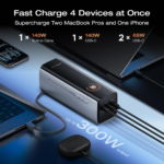 EcoFlow RAPID Pro Power Bank 27,650mAh 300W with 140W Built-in USB-C Cable ? 99.54Wh Fast Charging Portable Power Bank